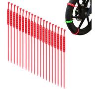Catene Da Neve Antiscivolo Universali Per Motociclette E Biciclette, Catene Invernali Per Ruote Da Neve, Fascette Fermacavi Per Pneumatici Antiscivolo, Catene Antiscivolo Per Pneumatici Da Neve,Rosso