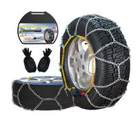 Catene da neve automatiche, 2 pezzi x 12 mm, montaggio rapido di catene da neve con tenditore automatico, catena di trazione universale per auto, pickup e SUV (HKN 100)