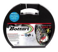 Catene da neve Bottari 9 mm Rapid T2, approvate, catene per auto da 9 mm, misure dettagliate dei pneumatici all'interno
