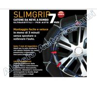 CATENE DA NEVE CORA 7MM 215/55-14 225/50-14 165/75-15 GR7 Spedizione Inclusa