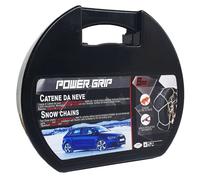 Catene da Neve da 9mm Omologate TÜV GS Onorm Gruppo 100 Compatibile con Varie Misure di Pneumatici Lega di Acciaio Montaggio Facile con Tensore Auto-bloccante
