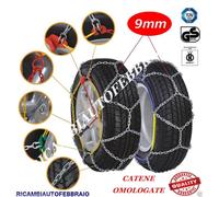 Catene da neve Disegno a rombo 9mm Omologate ONORM V 5117 Pneumatico 155/80R12