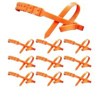 Catene da neve in gomma, 90 × 2 cm, 10 pezzi, universali, regolabili, con cerniera, per pneumatici, per berlina, SUV, camion, per veicoli invernali, guida all'aperto