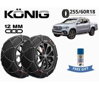 CATENE DA NEVE KONIG 12MM X12PRO GRUPPO 265 255/60R18 PER MERCEDES CL X (470)
