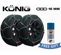 CATENE DA NEVE KONIG 16 MM 185/75R16 GRUPPO 225 XB16 SUV FURGONI OMOLOGATE