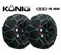 CATENE DA NEVE KONIG 16 MM 195/60R17 GRUPPO 225 XD-16 SUV FURGONI OMOLOGATE