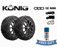CATENE DA NEVE KONIG SUV FURGONI XG12PRO 12MM GR 274 285/40 R23 MONTAGGIO RAPIDO