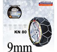 CATENE DA NEVE OMOLOGATE PEGASO GRUPPO KN 80 9MM CERCHIO 13'', 14'', 15", 16", 1