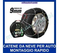 CATENE DA NEVE PER AUTO 9 MM. MODELLO A ROMBO GRUPPO 6,5