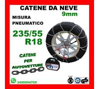 CATENE DA NEVE PER AUTO OMOLOGATE 9 MM MISURA PNEUMATICO 235/55 R18 - LFSL140