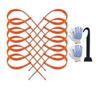 Catene da neve per auto, portatili, riutilizzabili, resistenti all'usura, trazione sulla neve, catena con ruote di raccolta automatica, per vacanze, viaggi, viaggi su strada, pendolarismo, inverno