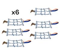 Catene da neve per camion, segmenti 6 pezzi, fissaggio con tenditore, 315-70-...