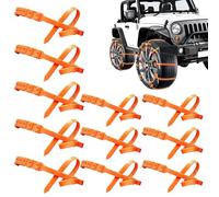 Catene Da Neve Per Pneumatici | 10 Pezzi Di Fascette Per Pneumatici Nella Neve,Catene Antiscivolo Per Le Ruote - Per Automobili Berline SUV Veicoli Da Esterno Guida Invernale