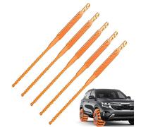 Catene da neve per pneumatici auto, 5 pezzi, catene antiscivolo per pneumatici da neve, cintura di trazione riutilizzabile per veicoli, scooter, SUV, berlina, camion, guida, viaggi, strade fangose