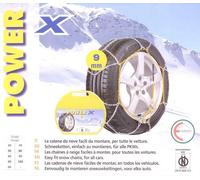 Catene da neve POWER X 9mm gruppo 50 5 Omologate 165-13 165/80-13 175/70-13