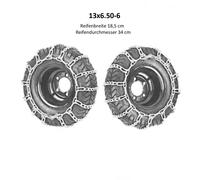 Catene da Neve Rasaerba per Pneumatici 13x6.50-6 B=18,5cm D. =3 4cm