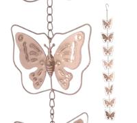 Catene da pioggia per esterni, catene da pioggia decorative | Eleganti campanelli eolici,Le tazze per catena antipioggia deviano l'acqua e il display della casa, estensione unica del pluviale,