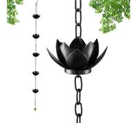Catene della Pioggia per Grondaie - Decorativa da Giardino per Raccolta Acqua | Alternative Decorativa alle Grondaie - per Architetti Paesaggisti Giardino Esterno Ingresso Cottage Terrazzo Balcone