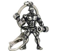Catene Di Metallo Portachiavi Strong Man Manubri Portachiavi Uomini Fitness Bodybuilding Chiave Per Chiavi Auto