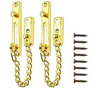 Catene di porte metalliche domestiche 2 pezzi Catena for porta Catena for porta di casa Hotel Catena for porta Serratura for porta Serratura for porta(Golden)