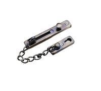 Catene di porte metalliche domestiche Catena in acciaio inossidabile non perforata for porta d'albergo, fibbia for porta, catenaccio, accessorio for finestra(Redcopper)