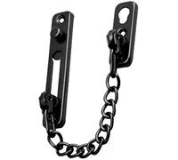 Catene di porte metalliche domestiche Serratura interna for porta in metallo, anti-catena, fibbia a catena, chiavistello for porta, fibbia for porta(Black)