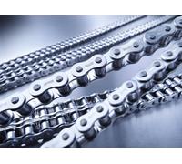 CATENE DI TRASMISSIONE A RULLI DA 3/8 X 7/32 A 1' SEMPLICI, DOPPIE E TRIPLE