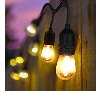 Catene Luminose per Esterni da Giardino ideale con Lamapdine Led 10 luci attacco E27 10 Metri Nero IP65