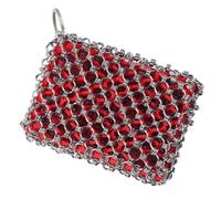 Catene - Mail -Scrubber per pentole - pulitore padella in acciaio inox, rete multiuso come padella in ghisa | strumento di pulizia dei metalli per garantire un'esperienza di pulizia non chic