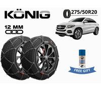 CATENE NEVE KONIG 12MM X12PRO GR 266 275/50R20 PER MERCEDES GLE COUPE AMG (C292)