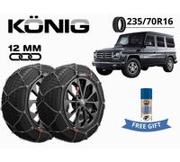 CATENE NEVE KONIG 12MM XG12PRO GR 247 235/70R16 PER MERCEDES CLASSE G + OMAGGIO