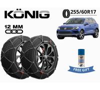 CATENE NEVE KONIG 12MM XG12PRO GR 255 255/60 R17 PER VW TOUAREG (7P) CON OMAGGIO