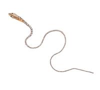 Catene per capelli con strass, fermagli per capelli con nappe lucide, a forma di serpente, decorazioni in oro rosa, per coda di cavallo, discoteca, balli, Natale, feste, accessori per capelli per