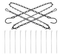 Catene per cestini sospesi da 12 pezzi. Catena per vasi da fiori resistenti.