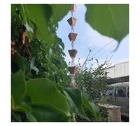 Catene per Grondaie Catene di pioggia for downspouts catena drenaggio del tempio Villa rame guida acqua funzionale e decorativa sostituzione for grondaie(T)