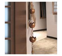 Catene per Grondaie Catene di pioggia for downspouts catena drenaggio del tempio Villa rame guida acqua funzionale e decorativa sostituzione for grondaie(I:Weights)