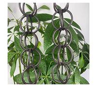 Catene per Grondaie Catene di pioggia for Downspouts Villa Catena d'acqua caduta Eaves Decorazione Guida della Mattina Gloria drenaggio(Aluminum alloy ring)