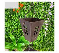 Catene per Grondaie Catene di pioggia for Downspouts Villa Catena d'acqua caduta Eaves Decorazione Guida della Mattina Gloria drenaggio(Diamond Lantern)