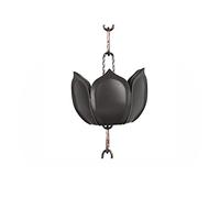 Catene per Grondaie Catene di pioggia for le catene all'acqua esterna Catena guida in alluminio Lega for grondaie Eaves Decorazione Petalo Tempio Sunshine Room Rame Drenage drenaggio(1M)