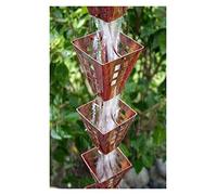 Catene per Grondaie Catene di pioggia in stile giapponese for le grondaie tetto in rame catena dell'acqua campana del tempio cortile drenaggio collegamento artefatto caduta guida a(J)