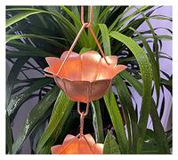 Catene per Grondaie Catene di pioggia rame for dougspouts catena d'acqua in lega alluminio for grondaie for la acqua pesante della Decorazione architettonica(Copper Petals)