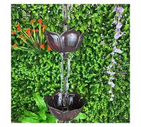 Catene per Grondaie Catene di pioggia rame for dougspouts catena d'acqua in lega alluminio for grondaie for la acqua pesante della Decorazione architettonica(Aluminum Alloy Lotus)