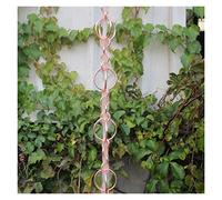 Catene per Grondaie Temple Rain Cains for Downspouts Drenage Catena Eaves Catcher Tempio Drip Gastronomia Guanti da pioggia Villa Gronfan Garden Decor(B)