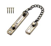 Catene per porte in acciaio inossidabile,Serratura per porta limitatore con vite,Restrictor esterno ed interno per porte e finestre in legno e UPVC