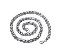 Catene per Uomo in Acciaio Inossidabile, collane di per Uomo Collana di Chiusura a Aragosta di Grano