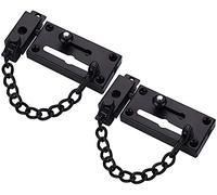 Catene porte Lucchetto a catena for porta, fibbia di sicurezza a catena, fibbia for porta a catena in acciaio inossidabile(Silver,2pcs)