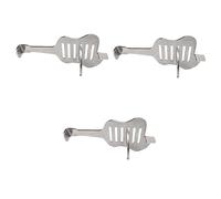 Catene porte Serratura della porta, chiavistello scorrevole, catenaccio di sicurezza con serratura a bullone(Silverx3pcs,11x9cm x3pcs)