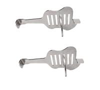 Catene porte Serratura della porta, chiavistello scorrevole, catenaccio di sicurezza con serratura a bullone(Silverx2pcs,11x9cm x2pcs)
