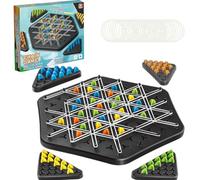 Catene Triangolo Gioco, Gioco Tavolo Scacchi Triangolari, Giochi Da Tavola Strategia Triggle, Gioco Da Tavolo Del Triangolo, Gioco Da Tavolo Strategico Per Bambini e Adulti, 2 a 4 Giocatori