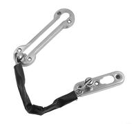 Catenella antifurto con struttura in lega di zinco, design per la sicurezza dei bambini, per case e hotel, facile da fissare (argento)